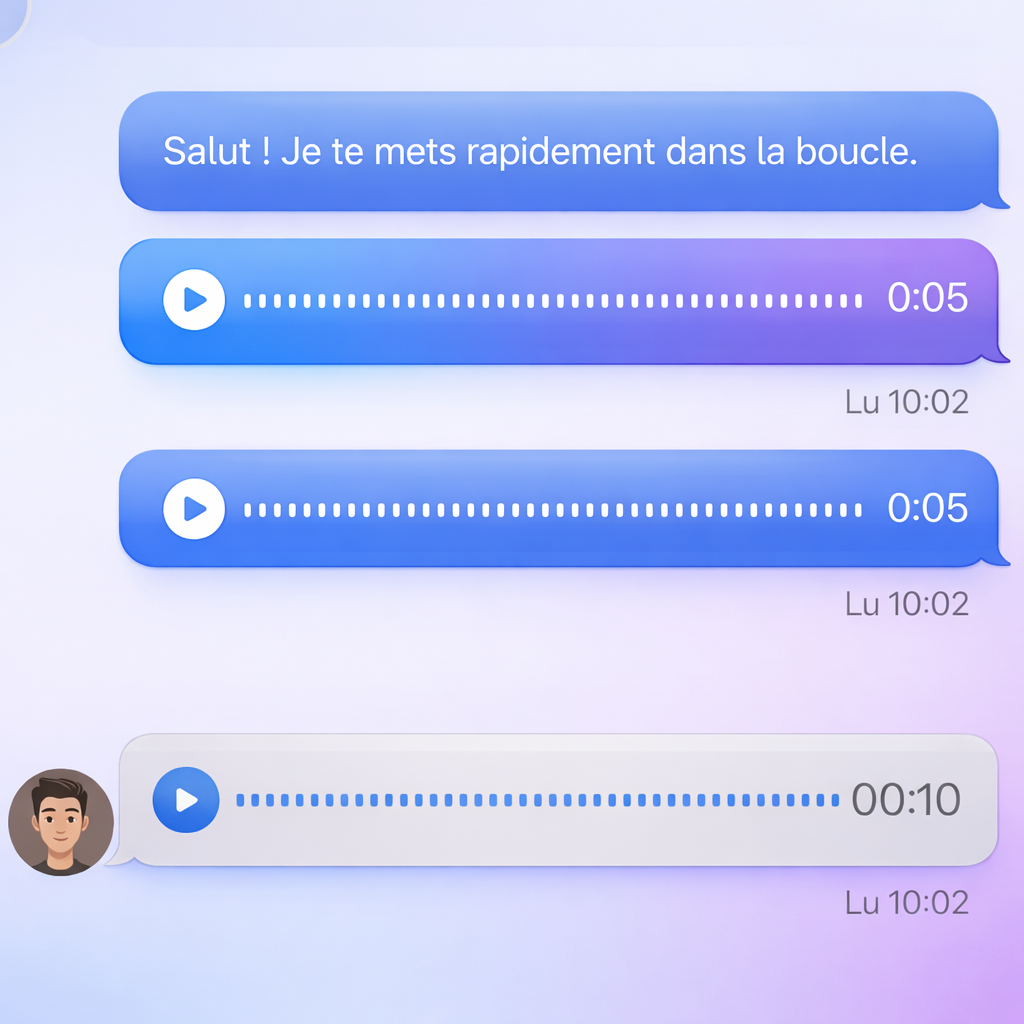 Aperçu de messages audios